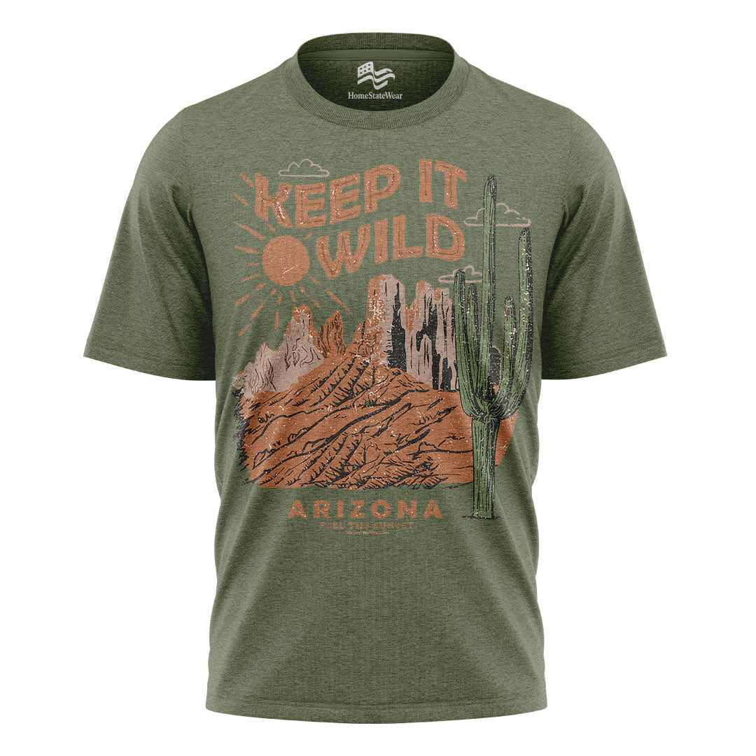 Keep It Wild Desert Graphic Tee, Southwest Nature Lover Gift