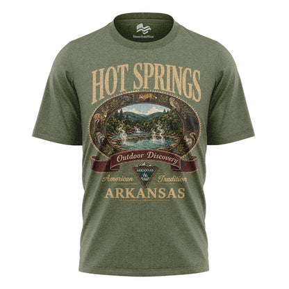 Hot Springs Arkansas Comfort Colors Tee | Vintage Outdoor Discovery Shirt