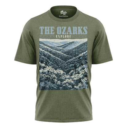 The Ozarks Mountain T-Shirt, Comfort Colors Nature Graphic Tee