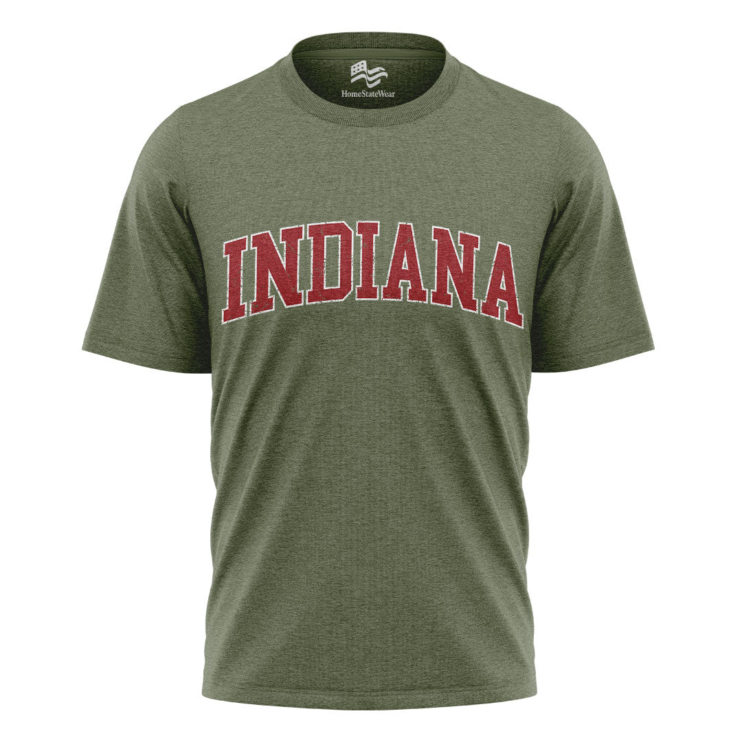 Indiana Varsity Comfort Colors T-Shirt, Distressed Football Graphic Tee