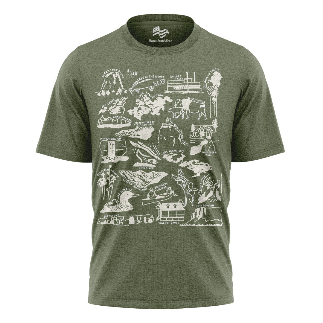 Minnesota Nature Checklist T-Shirt