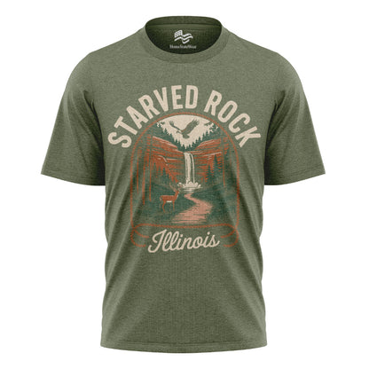 Starved Rock Illinois Tee | Waterfall Canyon Nature Shirt