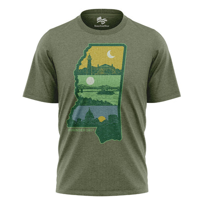 Layers of Mississippi T-Shirt, Vintage Magnolia State Graphic Tee