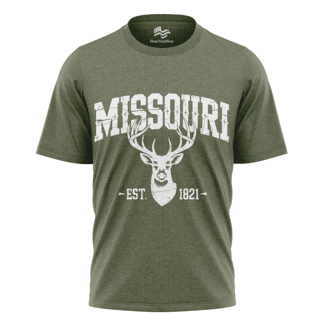 Missouri Deer Hunting T-Shirt, Vintage Wildlife Outdoor Tee