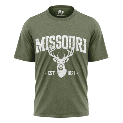 Missouri Deer Hunting T-Shirt, Vintage Wildlife Outdoor Tee