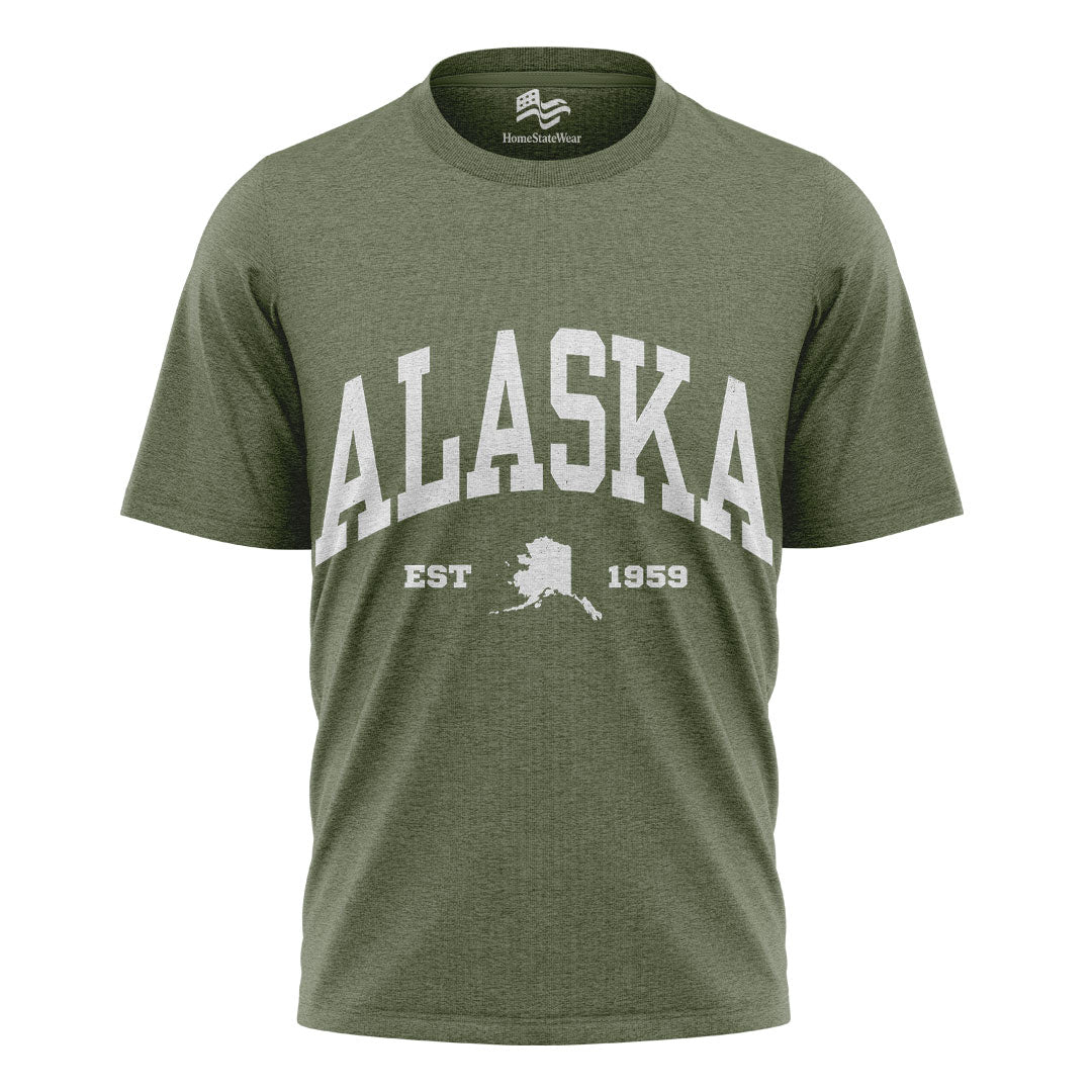 Alaska Map Comfort Colors Tee