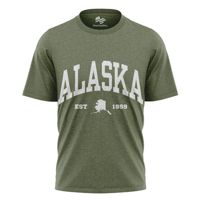 Alaska Map Comfort Colors Tee