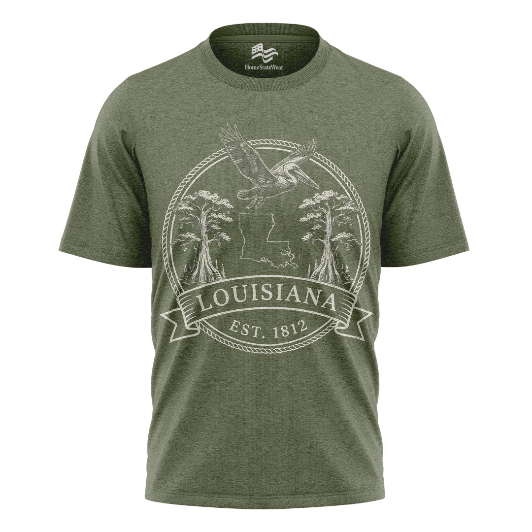 Louisiana Est 1812 T-Shirt | Pelican State Souvenir Tee