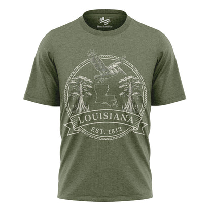 Louisiana Est 1812 T-Shirt | Pelican State Souvenir Tee