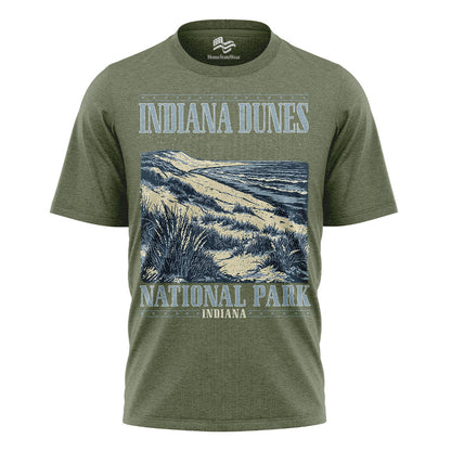 Indiana Dunes Comfort Colors Tee | Retro National Park Shirt