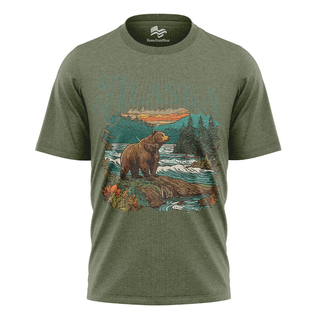Alaska Wilderness Bear Graphic Tee