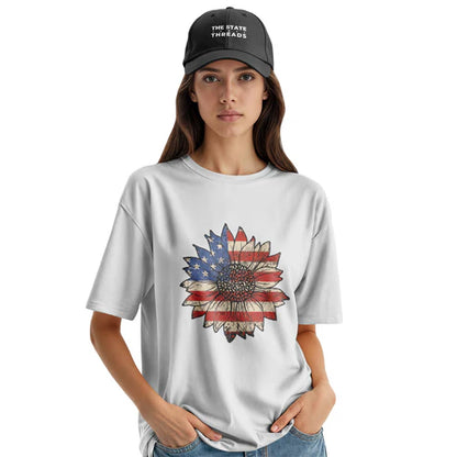 Sunflower USA Flag Vintage Shirt