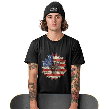 Sunflower USA Flag Vintage Shirt