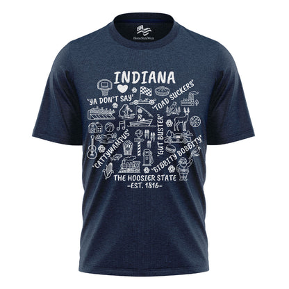 Indiana Hoosier State Tee | Midwest Icons Graphic Shirt