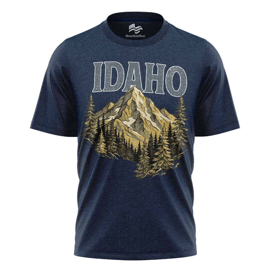 Idaho Collegiate Mountain Comfort Colors Gem State Souvenir Shirt