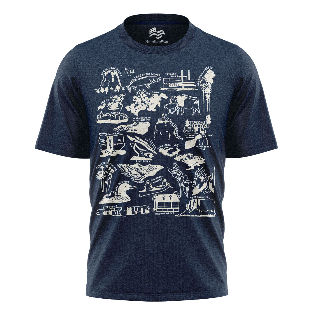 Minnesota Nature Checklist T-Shirt