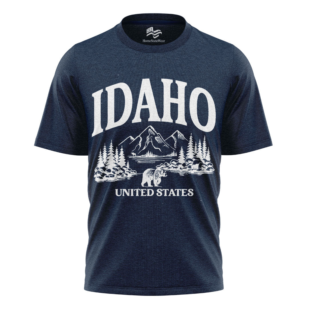 Idaho Wanderlust T-Shirt Mountain Nature Gift