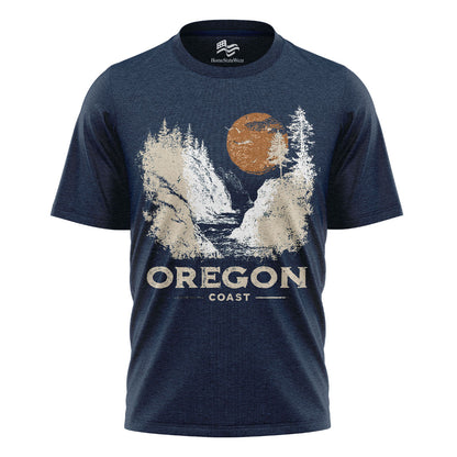Vintage Oregon Coast T-Shirt, Retro Sunset Pacific Northwest Tee