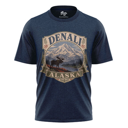 Denali Alaska Vintage T-Shirt | National Park Wildlife Travel Tee