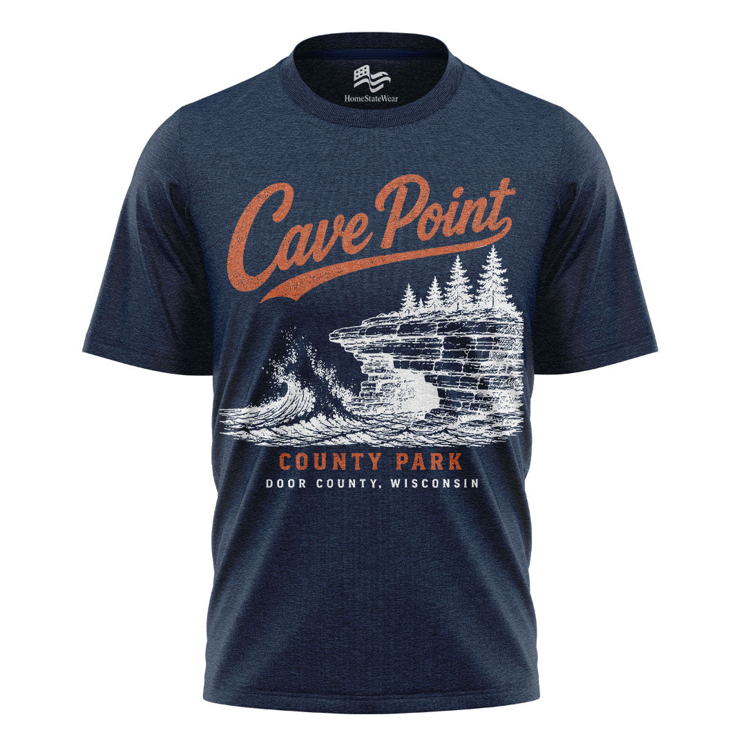 Cave Point County Park Tee | Door County Wisconsin Shirt