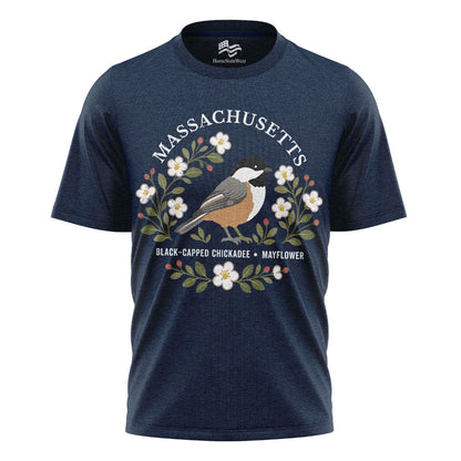 Massachusetts Chickadee T-Shirt | Mayflower Nature Gift Tee