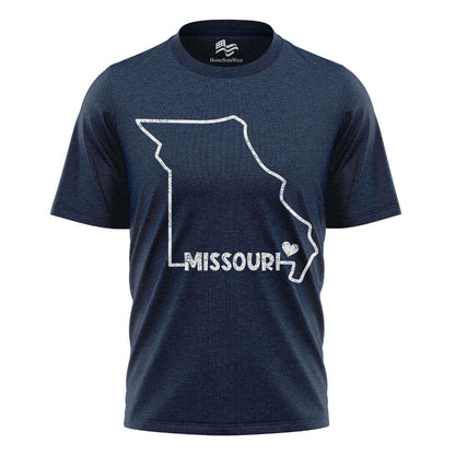 Missouri State Map T-Shirt, Hometown Pride USA Travel Tee