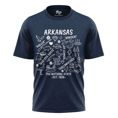 Arkansas Natural State Tee | Ozark Mountain Graphic Shirt