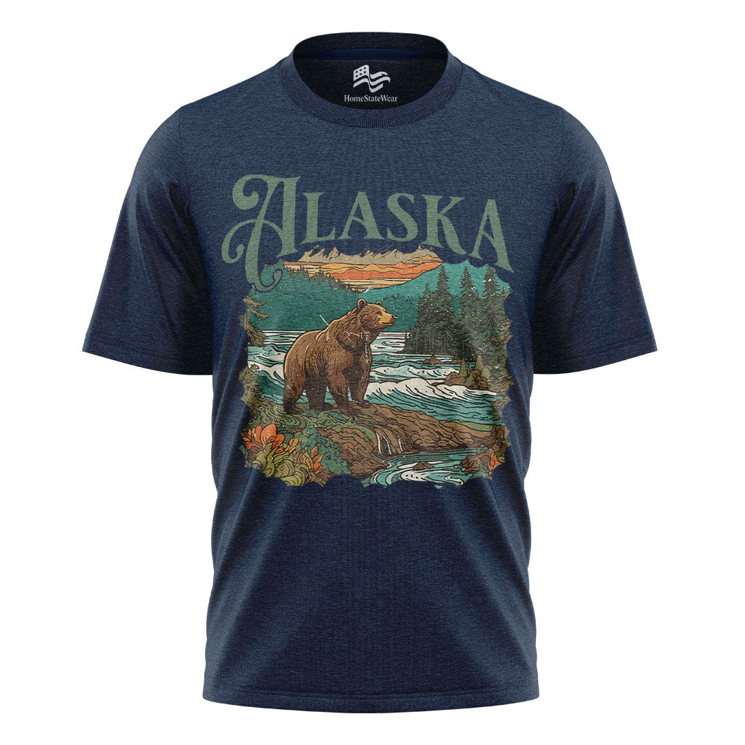 Alaska Wilderness Bear Graphic Tee