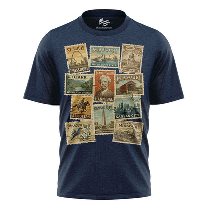 Vintage Missouri Postage Stamp Sweatshirt, Show Me State Travel Crewneck