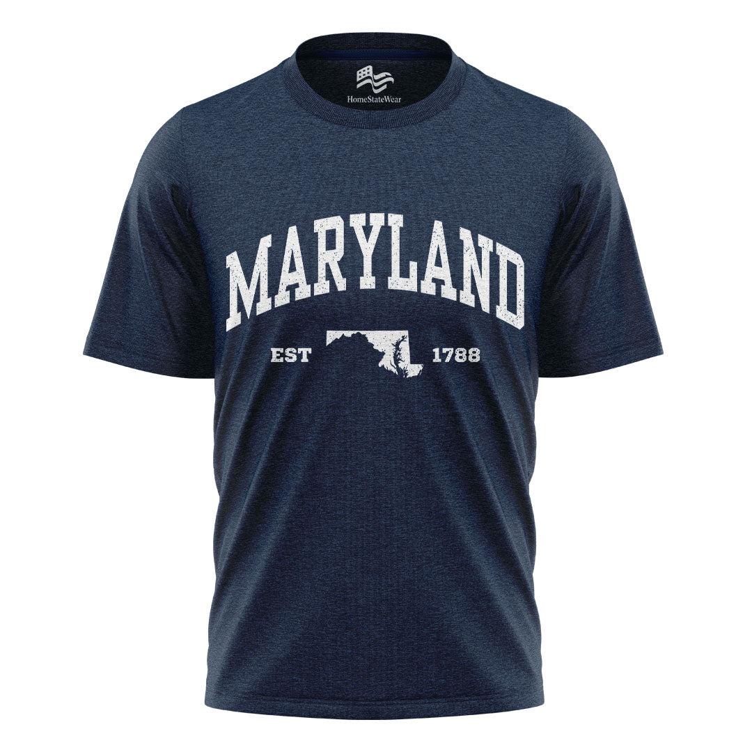 Maryland Map Comfort Colors Tee | Travel Souvenir Gift Shirt