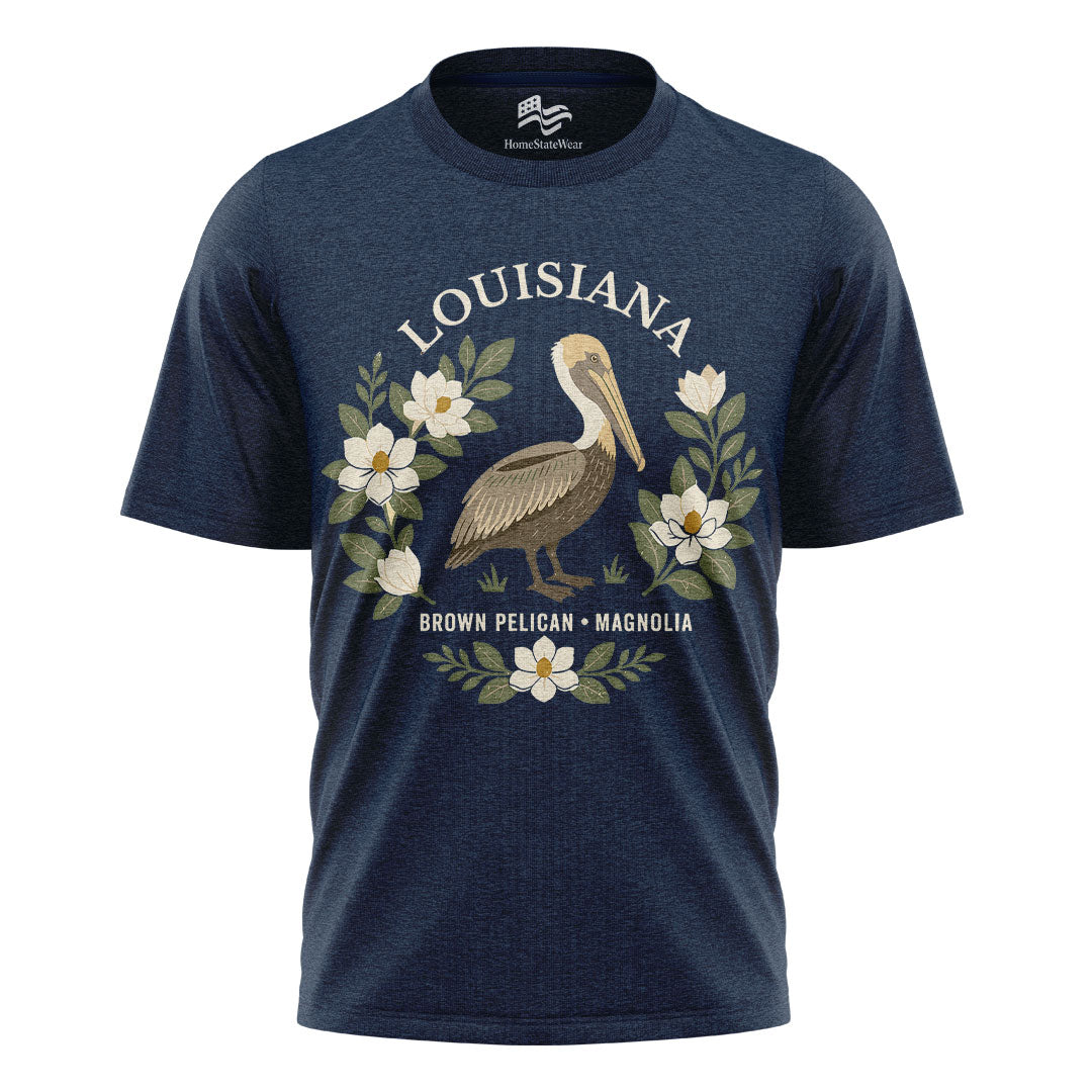 Louisiana Brown Pelican Tee | Magnolia Nature Gift Shirt