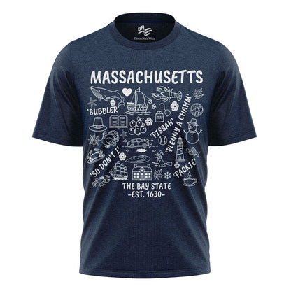 Massachusetts Bay State T-Shirt | Boston Humor Coastal Tee