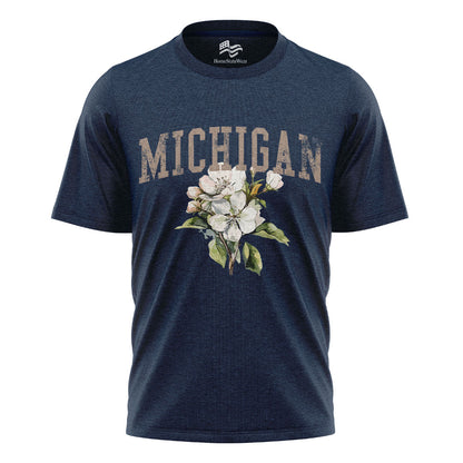 Michigan Apple Blossom Comfort Colors Tee | State Flower Gift Shirt