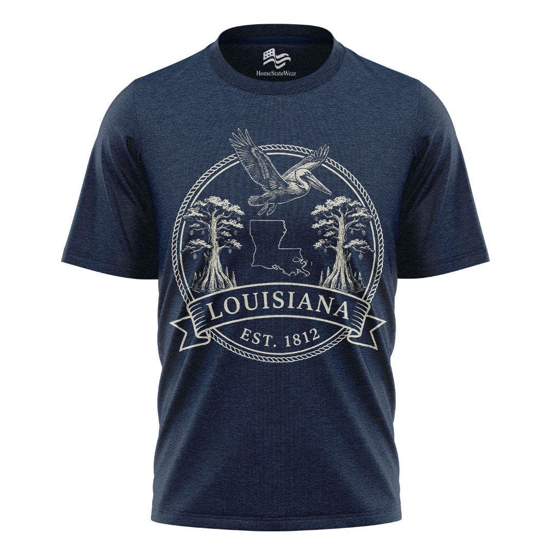 Louisiana Est 1812 T-Shirt | Pelican State Souvenir Tee