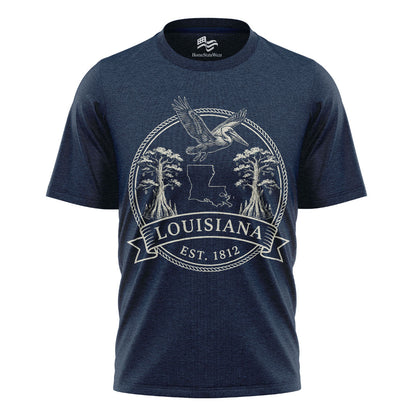 Louisiana Est 1812 T-Shirt | Pelican State Souvenir Tee