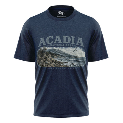 Acadia National Park Tee | Vintage Maine Hiking Shirt