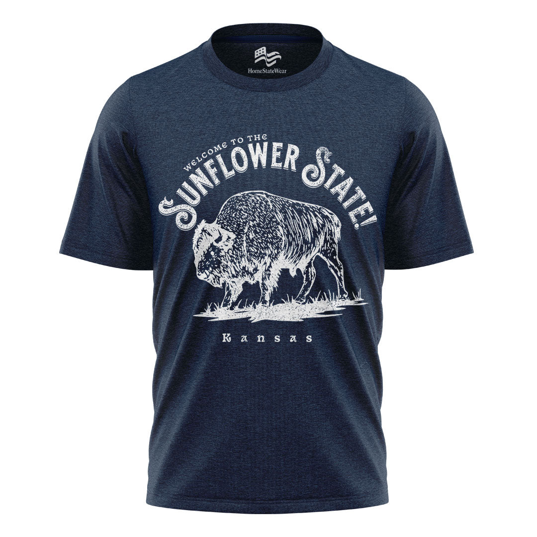 Welcome to Kansas T-Shirt | Buffalo Souvenir Tee
