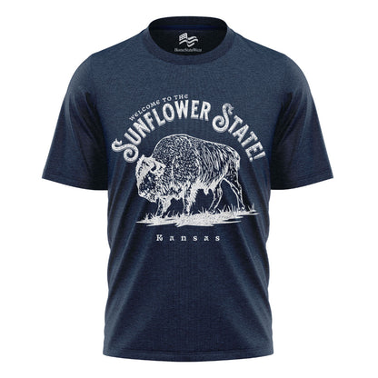 Welcome to Kansas T-Shirt | Buffalo Souvenir Tee