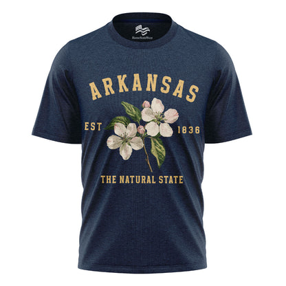 Arkansas Apple Blossom Flower Tee | Vintage State Floral Shirt