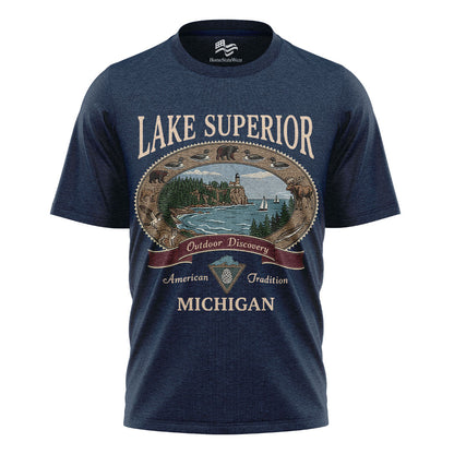 Lake Superior Michigan Sweatshirt | Vintage Outdoor Crewneck