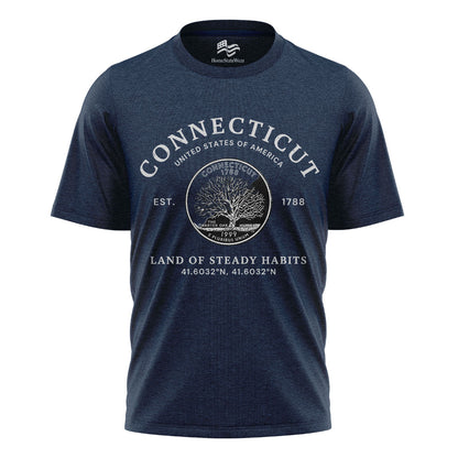 Connecticut Constitution State Tee | Vintage Souvenir Gift Shirt