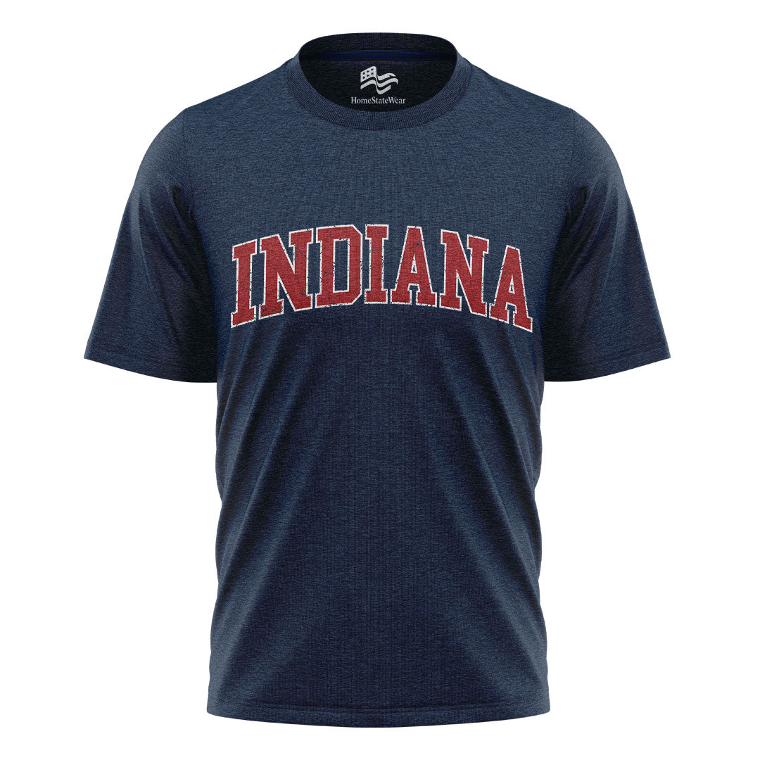 Indiana Varsity Comfort Colors T-Shirt, Distressed Football Graphic Tee