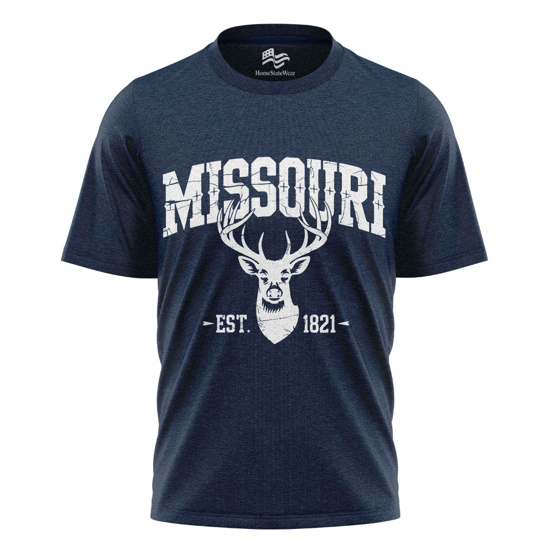 Missouri Deer Hunting T-Shirt, Vintage Wildlife Outdoor Tee