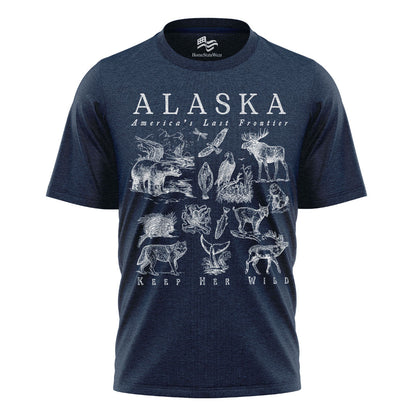 Vintage Alaska Wildlife Comfort Colors T-Shirt | Travel Souvenir Graphic Tee
