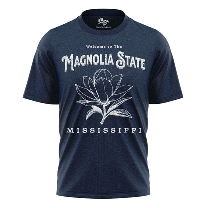 Welcome to Mississippi T-Shirt, Magnolia State Flower Tee,