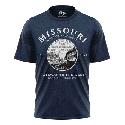Missouri Show-Me State T-Shirt, Missouri Quarter Graphic Tee