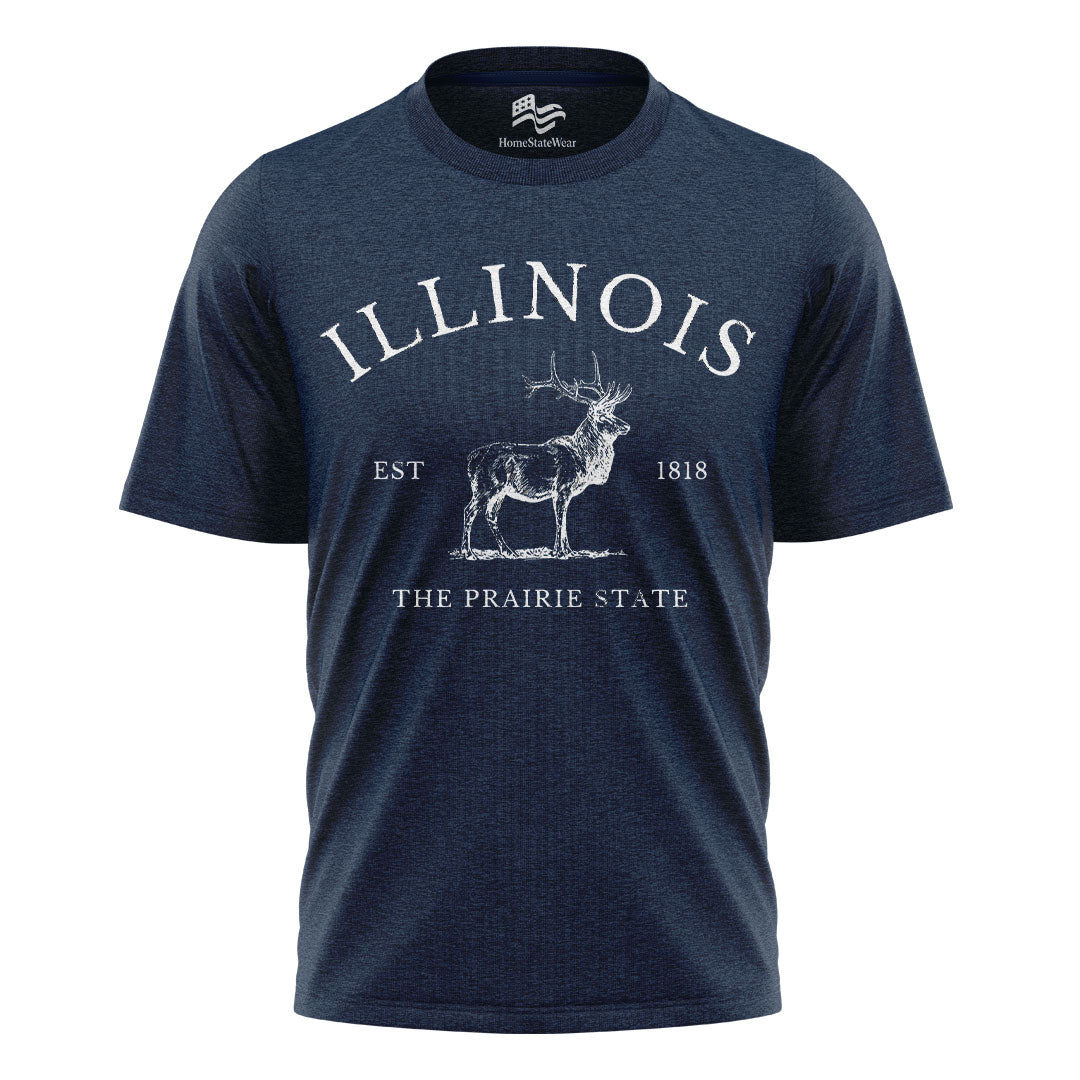 Illinois Elk T-Shirt | Prairie State Wildlife Tee