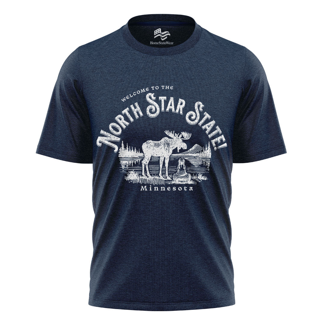 Welcome to Minnesota T-Shirt, North Star State Moose Tee