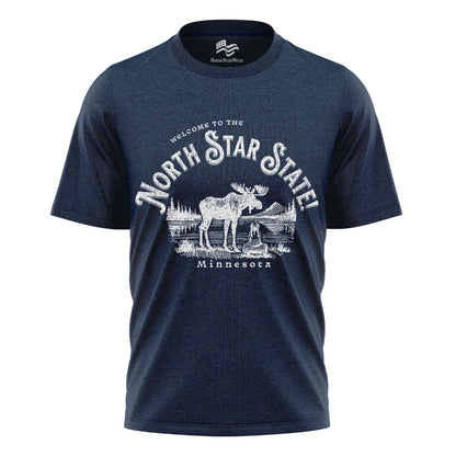 Welcome to Minnesota T-Shirt, North Star State Moose Tee
