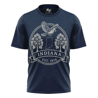 Indiana Est 1816 T-Shirt | Cardinal & Tulip Tree Tee